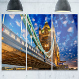 lights on tower bridge cityscape photography canvas print PT7553