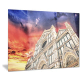cathedral of santa croce in florence cityscape photo canvas print PT7562