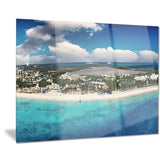 caribbean coast tropical panorama seascape photo canvas print PT7565