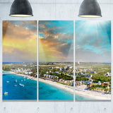 panoramic caribbean island landscape photo canvas print PT7577