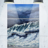 storm in ocean seascape photography canvas print PT7614