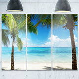 palm trees and sea landscape photo canvas print PT7661