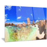 bright tropical beach panorama landscape photo canvas print PT7663