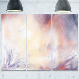 blurry watercolor with star abstract painting canvas print PT7676