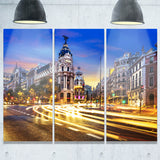 madrid city center cityscape photography canvas print PT7683