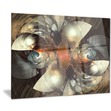 brown fractal artwork abstract digital art canvas print PT7692