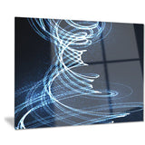 3d illuminated helix shapes abstract digital art canvas print PT7701
