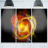 supernova explosion in black digital art canvas print PT7705