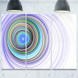 endless tunnel purple ripples abstract digital art canvas print PT7723