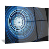 endless tunnel light blue ripples abstract digital art canvas print PT7724