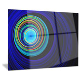 endless tunnel blue ripples abstract digital art canvas print PT7725