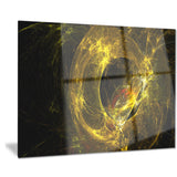 far spherical galaxy golden abstract digital art canvas print PT7728
