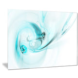 colored smoke light blue abstract digital art canvas print PT7731