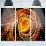 orange ball of yarn abstract digital art canvas print PT7734