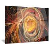 orange ball of yarn abstract digital art canvas print PT7734