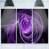 purple ball of yarn abstract digital art canvas print PT7736