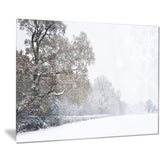 christmas winter snow landscape photo canvas print PT7769