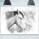 horse tattoo art animal digital art canvas print PT7802