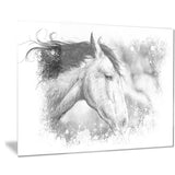 horse tattoo art animal digital art canvas print PT7802