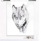 wolf tattoo art animal digital art canvas print PT7803