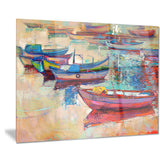 boats and ocean seascape painting canvas print PT7825