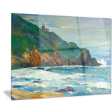 lighthouse landscape painting canvas art print PT7829