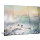 mountains of waves seascape painting canvas print PT7850
