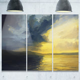 sunset of light and shadows landscape painting canvas print PT7852