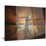 storage trees abstract digital art canvas print PT7868