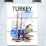 turkey vector illustration cityscape canvas art print PT7871