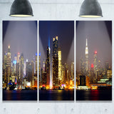 new york skyline at night cityscape photo canvas print PT7890