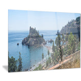taormina island panoramic view landscape photo canvas print PT7894
