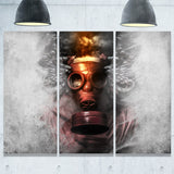 toxic man in mask portrait digital art canvas print PT7902