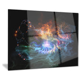 flame lights of network abstract digital art canvas print PT7914