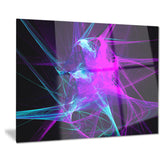 purple glowing ball of smoke abstract digital art canvas print PT7922