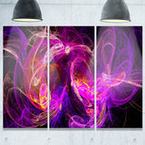 colored smoke blue purple abstract digital art canvas print PT7924