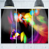 colorful smoke spiral abstract digital art canvas print PT7936