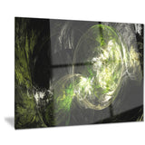 billowing smoke green abstract digital art canvas print PT7963