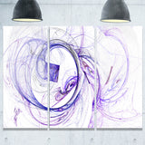 billowing smoke blue abstract digital art canvas print PT7965