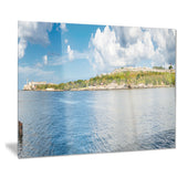 the bay of havana panorama seascape photo canvas print PT7991