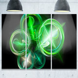 green in black fractal desktop wallpaper abstract digital canvas print PT8014