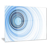 blue radio waves abstract digital art canvas print PT8015