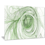 ball of yarn green spiral abstract digital art canvas print PT8016