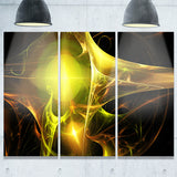 golden bright candle abstract digital art canvas print PT8032