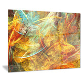 yellow swirling clouds abstract digital art canvas print PT8035