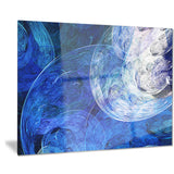 blue swirling clouds abstract digital art canvas print PT8039