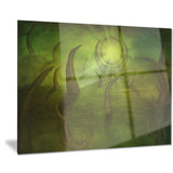 green time travel abstract digital art canvas print PT8041