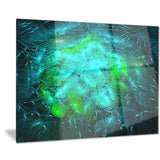 fractal smoke texture green abstract digital art canvas print PT8064