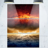 dramatic apocalyPTic design modern spacescape canvas print PT8071