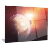 planets with rising star modern spacescape canvas print PT8086